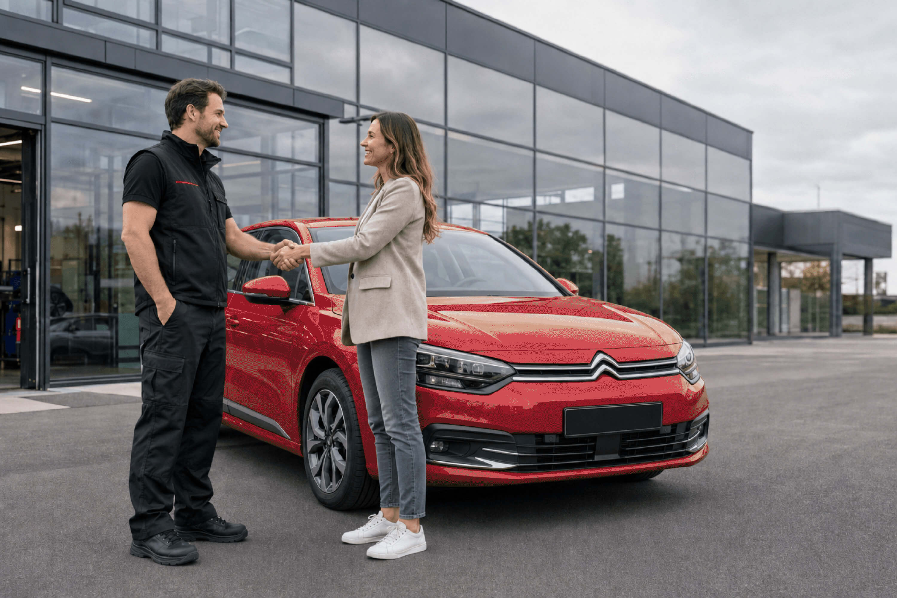 Autohaus Koschitzky an der B80 in Wimmelburg